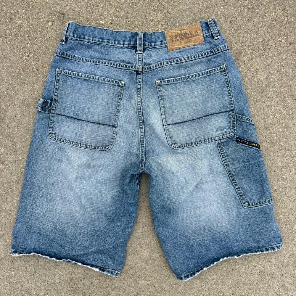 Y2K Nautica Carpenter Jean Shorts Jorts Size 30